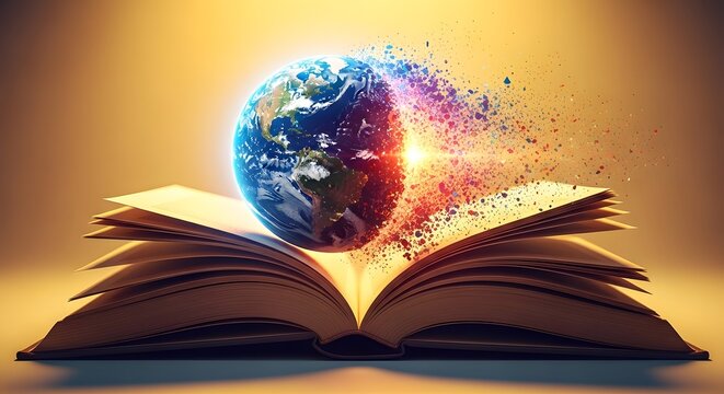 The wisdom of the world emerging from an open book of knowledge