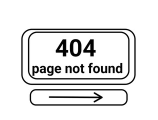 Obraz premium Minimal 404 page not found error icons for web UI, website problems, connection issues, and user interface design