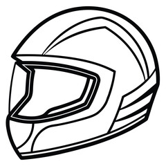 Fototapeta premium baseball helmat vector illustration