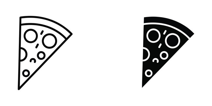 Contrast between a regular slice and a black-themed pizza slice with identical toppings