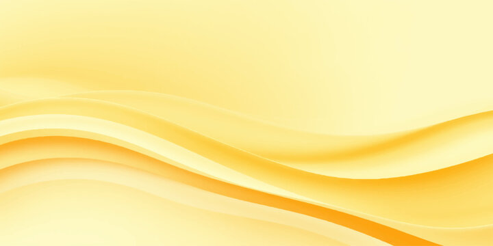 Abstract orange and yellow vector background featuring a bright golden gradient wave design with warm motion curves and an artistic light texture pattern for a modern decorative wallpaper illustration