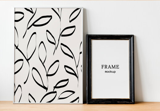 Minimalist Frame Mockup Design PSD 