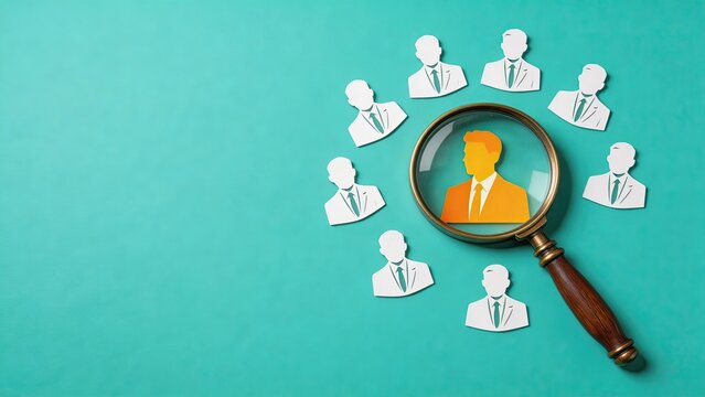 Business recruiting selecting job applicants hiring human resources manager finding qualified candidate screening CVs executive search process identifying talent for company