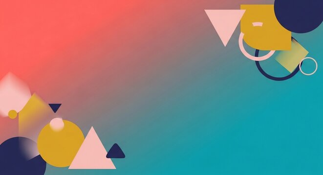 Abstract geometric shapes background