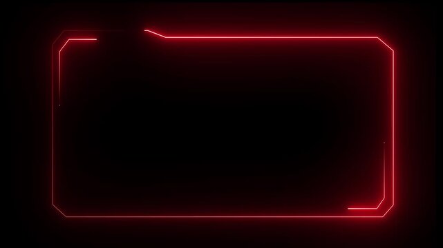 Hud Frame Digital Technology Sci-fi Frame Interface. HUD concept design of frame with brackets, equalizers, data, futuristic elements. overlay template futuristic cyber frame and technology concept.4k