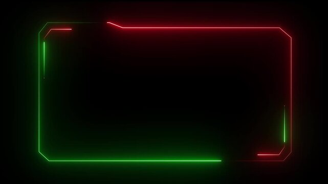 Hud Frame Digital Technology Sci-fi Frame Interface. HUD concept design of frame with brackets, equalizers, data, futuristic elements. overlay template futuristic cyber frame and technology concept.4k