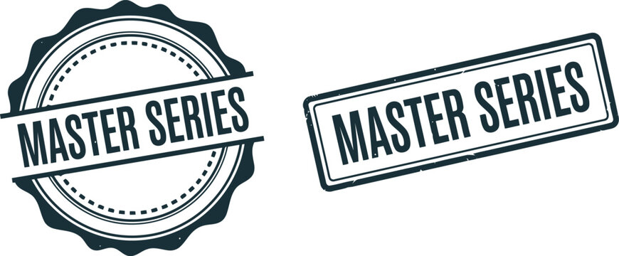 Master Series vintage badge and stamp set for premium branding and certification design