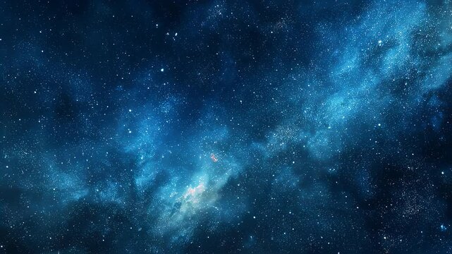 Colorful space background with realistic nebula, shining stars and milky way stardust, infinite universe vector illustration