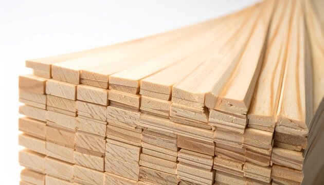 Stack of finely sanded smooth basswood pieces, ideal for whittling, carving, and creative craft projects