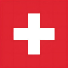 Obraz premium The flag of switzerland