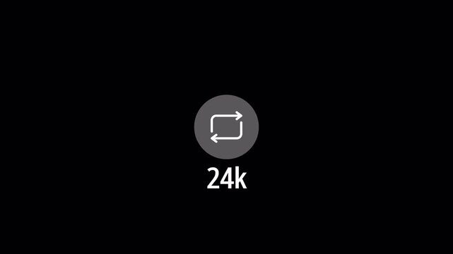 simple repost counting from 0 to 30k with alpha channel