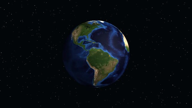 Animated Zoom from Space to Enschede Netherlands with Data Overlay