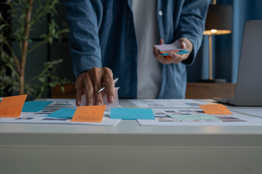 Man Designing UX UI and Programming in Tech Environment