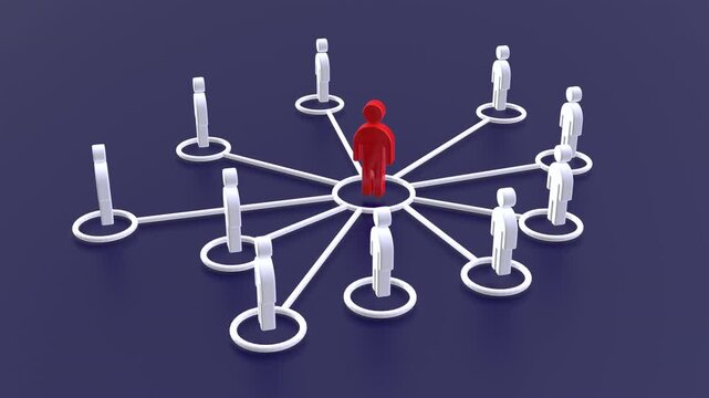 Global network connections and social networking. Full HD. 4K