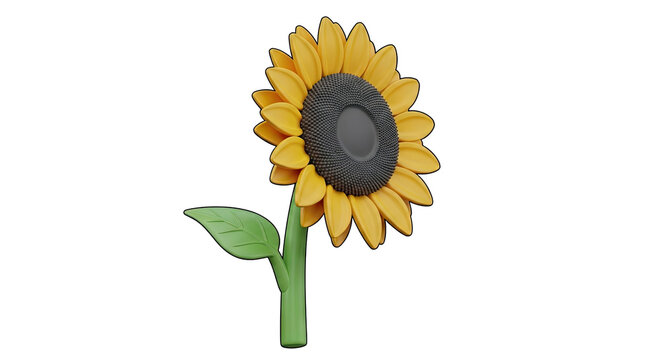 3D Stylized Sunflower