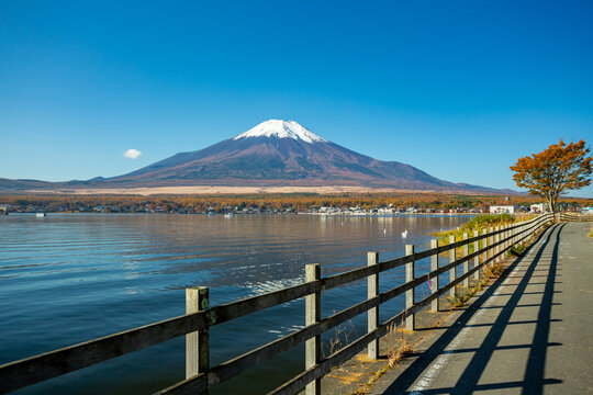 Yamanakako Lake and Mount Fuji, Japan