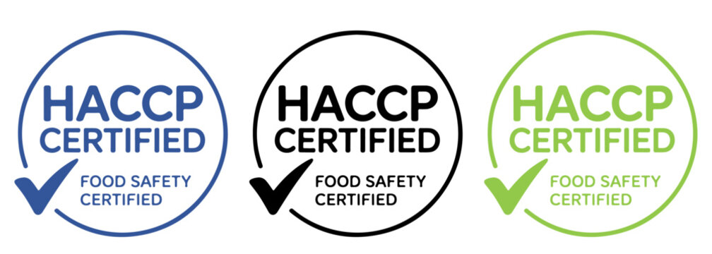 HACCP Certified,  Food Safety Certified badge set,HACCP Certified badge set