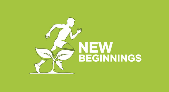 Conceptualizing New Beginnings: A Runner's Fresh Start Embodied in Growth and Wellness