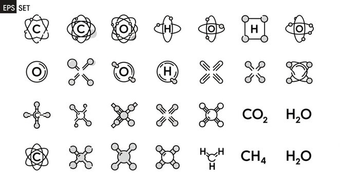 Collection of chemical molecule diagrams and formulas.
