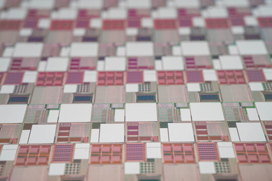 Silicon wafer for manufacturing semiconductor of integrated circuit.