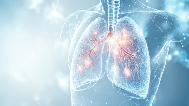 Abstract Lungs with red human bronchial tree structure. Lungs anatomy,left and right bronchus, bronchioles,Medicine cure tuberculosis, pneumonia, asthma. Abstract health care medical concept.