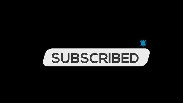 Subscribe Like and Notification Bell Button Animation