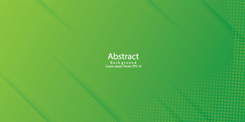 abstract green banner background with diagonal stripes and dot halftone © Rifa
