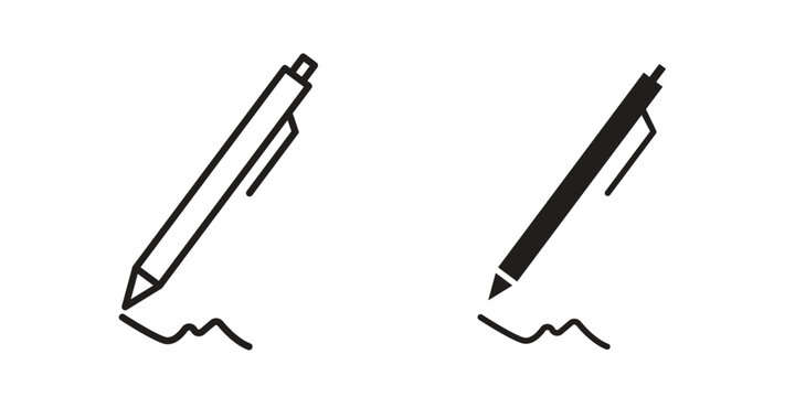Write icon. modern vector symbols set