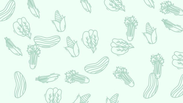 Abstract green leaf pattern for video background.