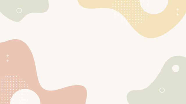Minimalist soft pastel background with organic wave shapes. Suitable for template designs, events, banners, websites, pages, covers, posters, cards and more