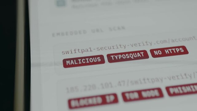 Warning about a definitive scam displayed on screen