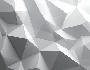 Fototapeta premium Neutral Abstract Geometry with Multi Faceted Grey Surface Design