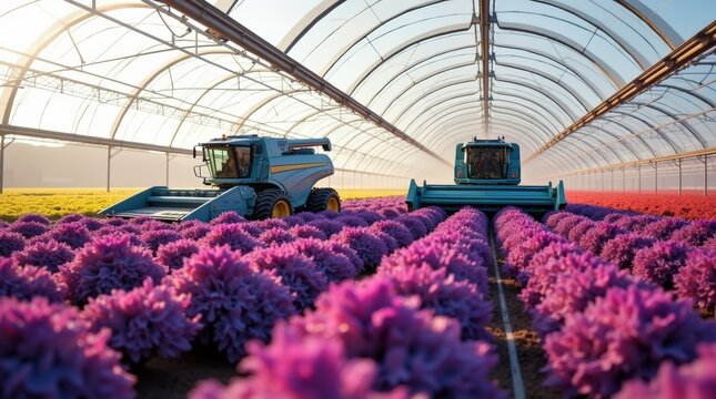 Autonomous Harvesters Working in Indoor Smart Farm Greenhouse