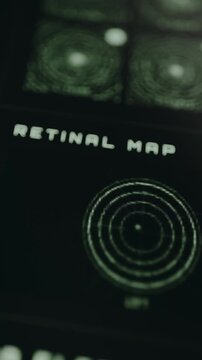 Digital retinal map analyzing eye topography for identification