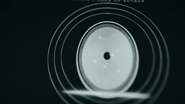 Biometric system indicates authenticated status after fingerprint scan