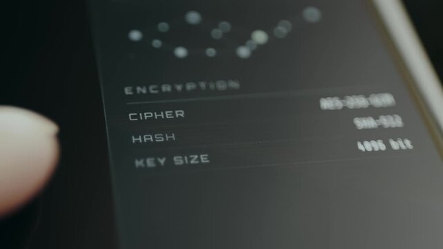 Data security settings and cryptographic standards