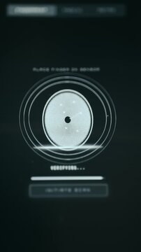 Fingerprint scan initiated via button press, system grants access