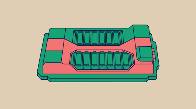 Stylized Futuristic Alien Technology Object