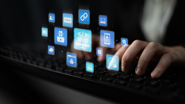 Software development with coding overlays, programming languages, developer tools, mobile app creation, and advanced programming for digital product development and software solutions. Entice