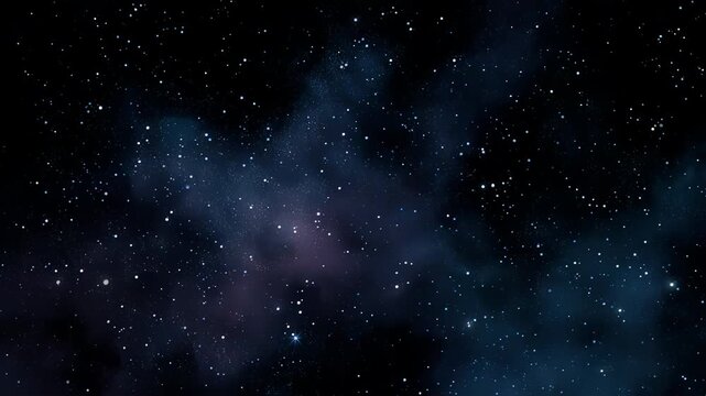 Night sky with sparkling stars on black background, glowing celestial space texture
