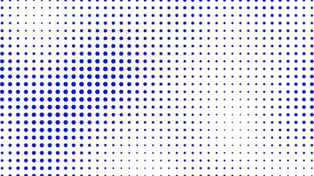 Blue halftone dots pattern on white background with pop art with halftone effect graphic design
