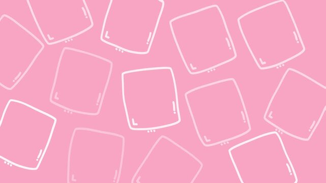 Repeating Fun Geometric Square Illustrations in Hand-Drawn Style