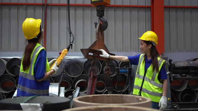 Safety training workshop industrial facility instructional session factory setting close-up view workplace safety concepts