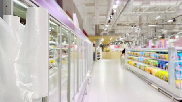 Choosing food from shelf at the supermarket,vegetables in the grocery section, Grocery stores 