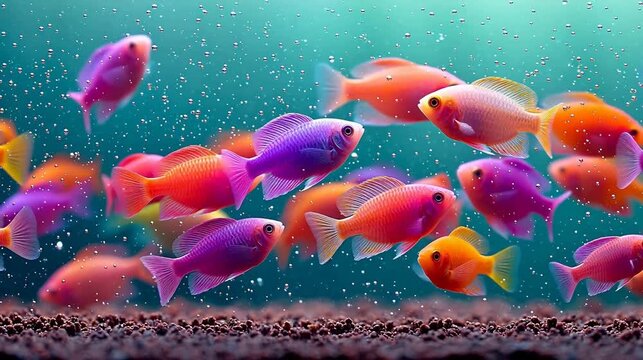 Colorful fish in underwater scene