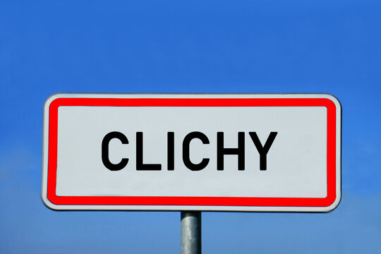 place-name sign Clichy