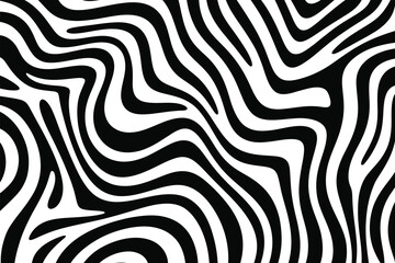 Black and White Zebra Stripe Pattern Background © Khalek