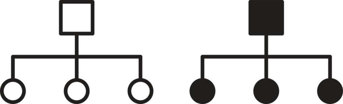 classification icon collection. Minimal icon and symbol