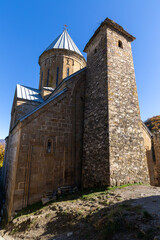 Obraz premium View of Christian orthodox church in Ananuri castle complex in Georgia