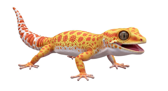 Leopard Gecko with Open Mouth
